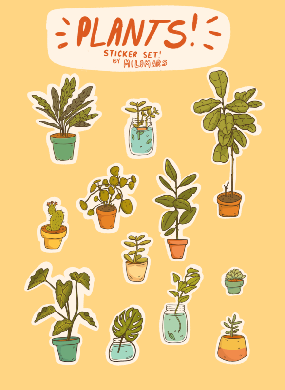 Эстетичные наклейки