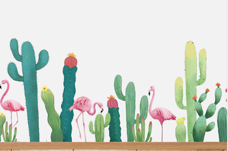 Тату тропические цветы