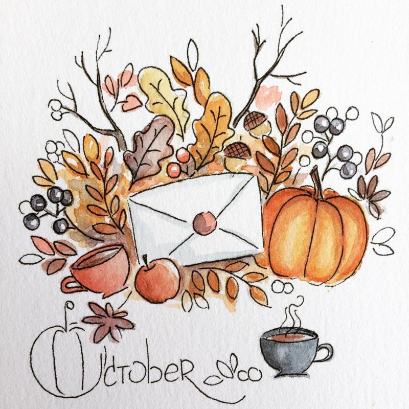 Натюрморт с фруктами рисунок