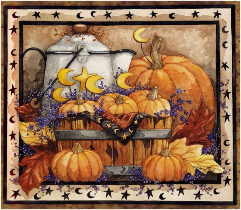 Рисование корзина с фруктами