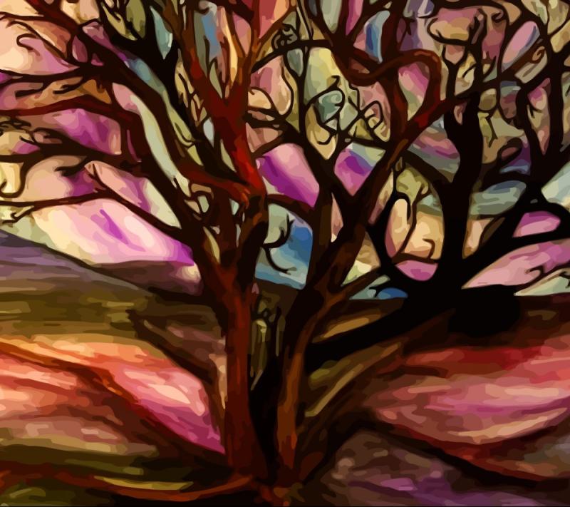 Цветное дерево