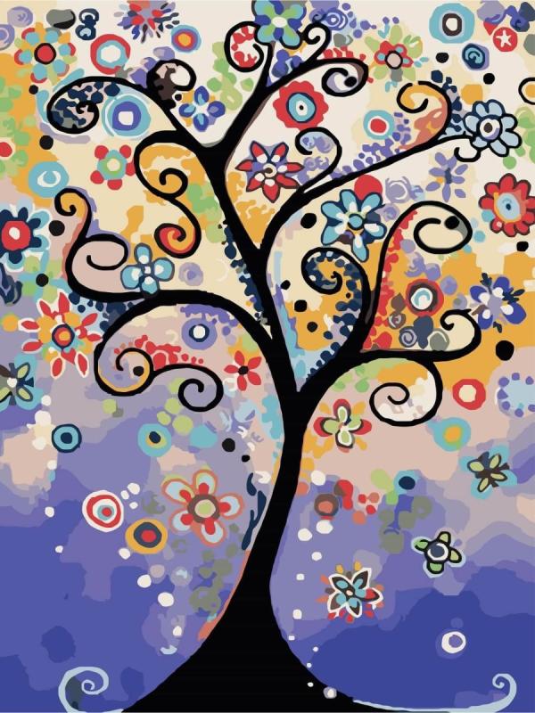 Дерево счастья живопись