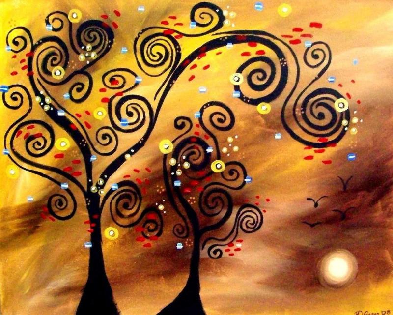 Дерево в стиле абстракционизм