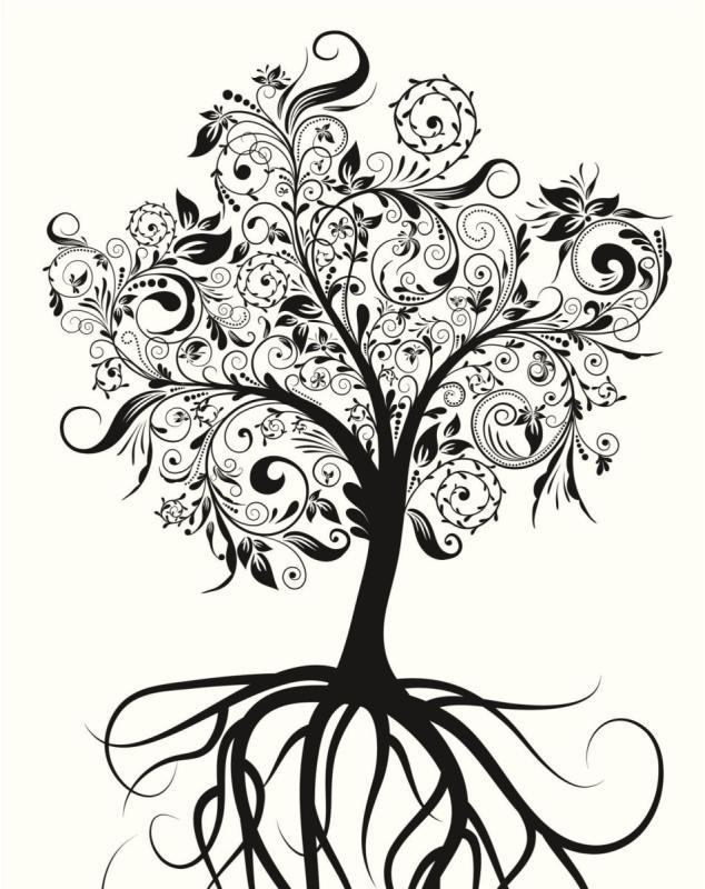 Тату дерево