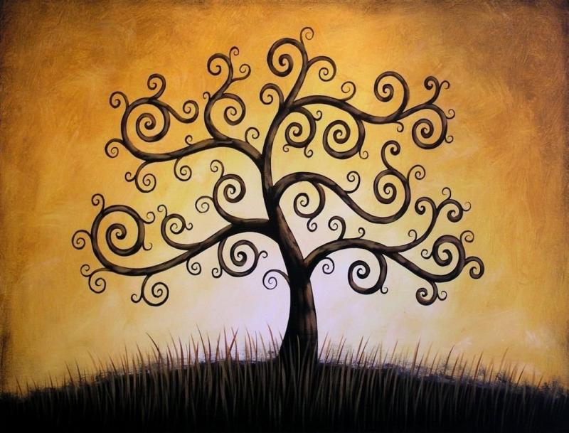 Абстрактное дерево рисунок