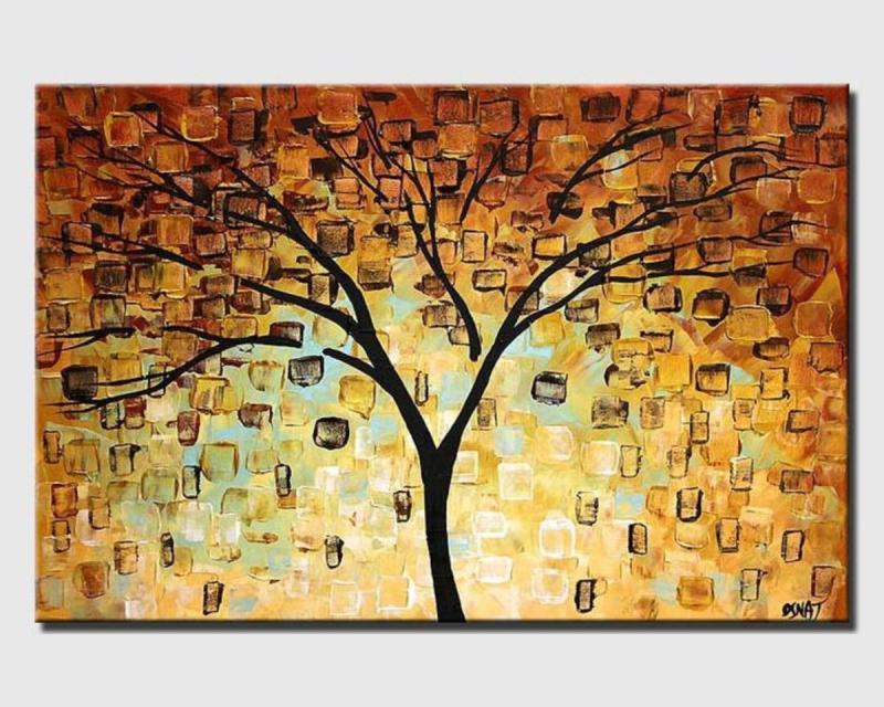 Дерево картина маслом