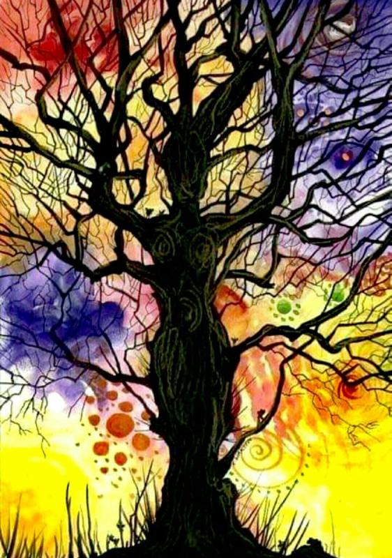 Дерево в стиле абстракционизм