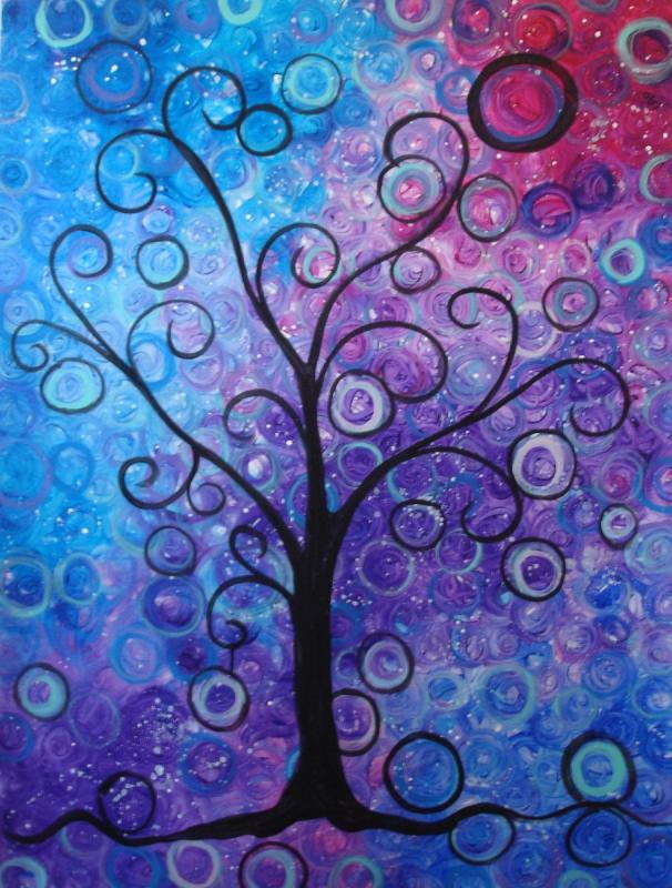 Деревья абстракция Графика