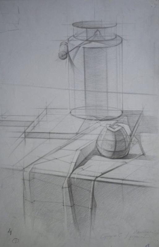 Линейно конструктивный Академический рисунок