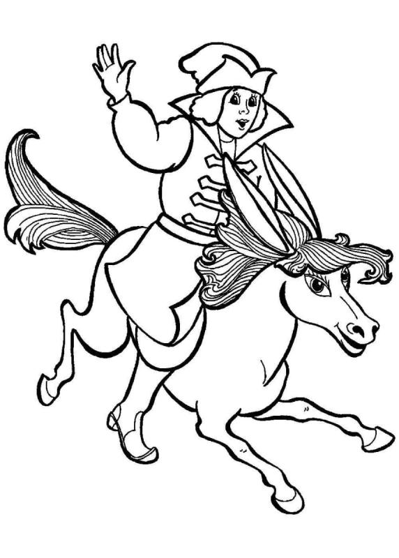 Иллюстрация к сказке Сивка бурка раскраска