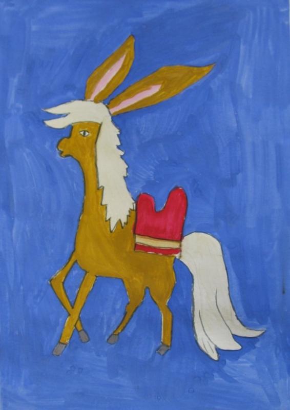 Рисунок конек горбунок легкий