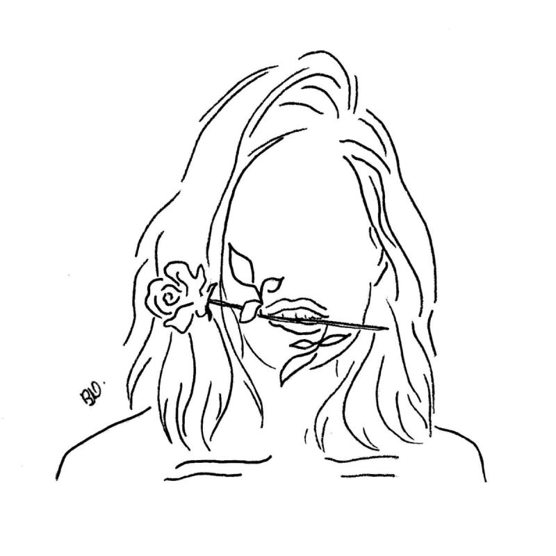 Линейные рисунки милые люди