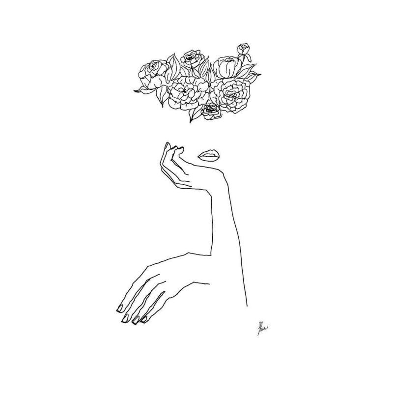 Рисунки контур Эстетика