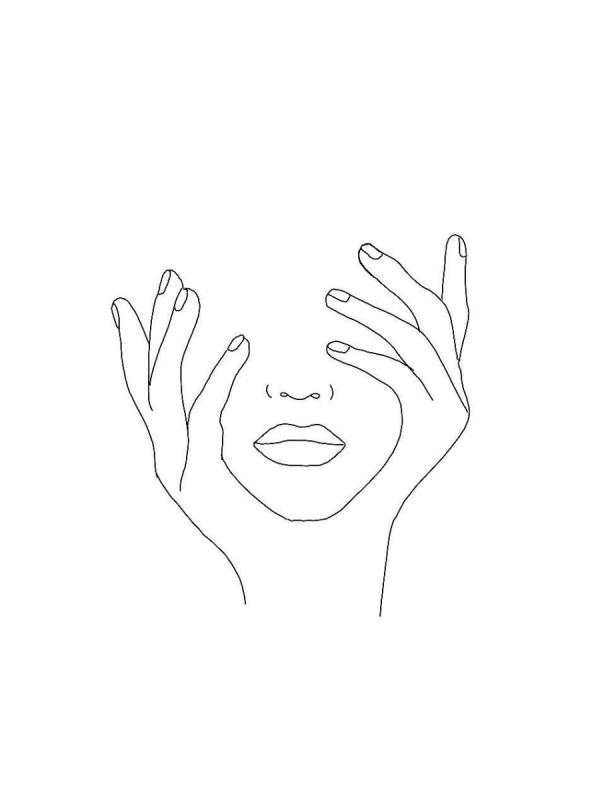 Лицо из линий