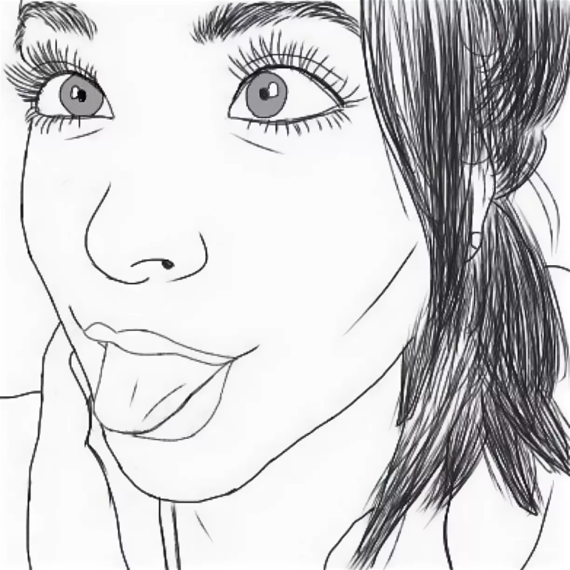 Лицо для срисовки