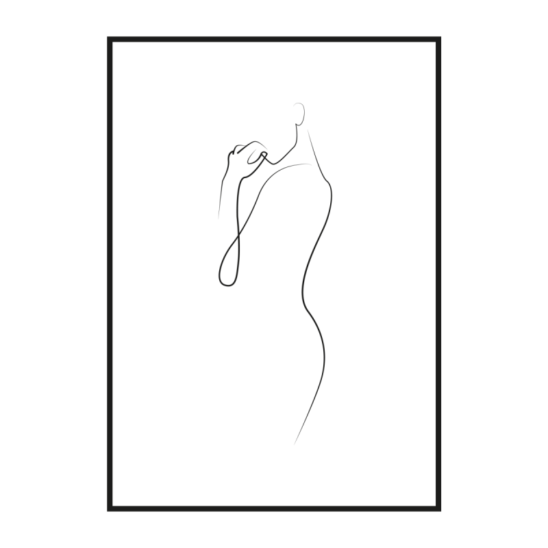 Картина женский силуэт