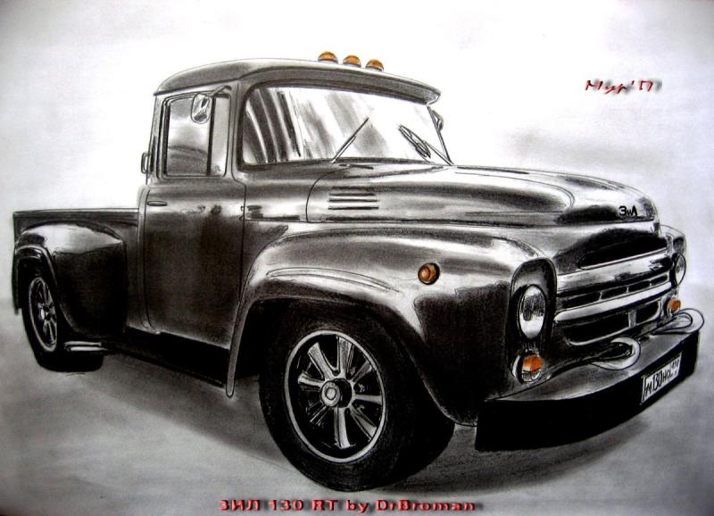 ЗИЛ 130 рисунок