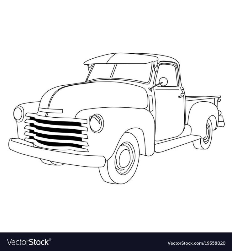 Грузовик ЗИЛ 130 раскраска