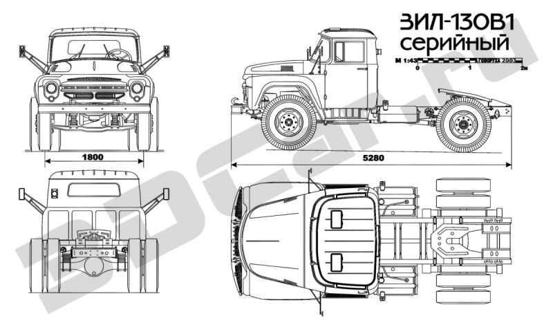 Ширина кабины ЗИЛ 130