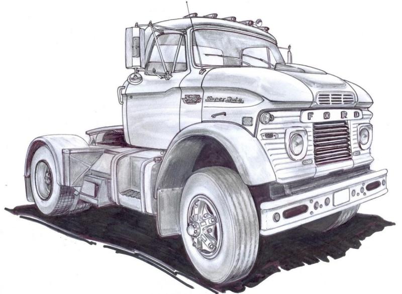 Грузовик рисунок