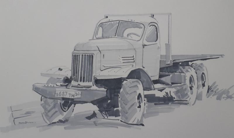Новый ЗИЛ зарисовка