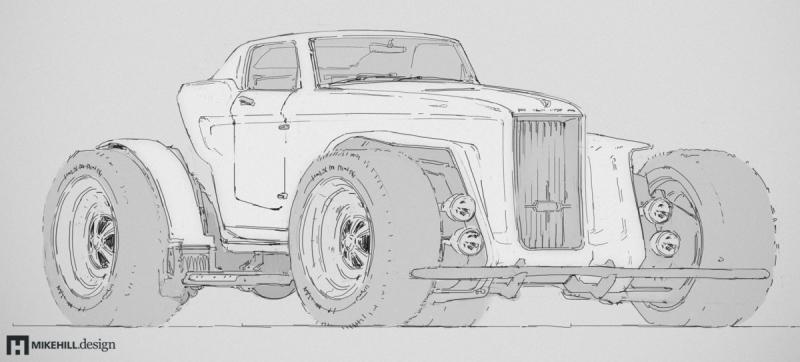 Рисунок карандашом зил79