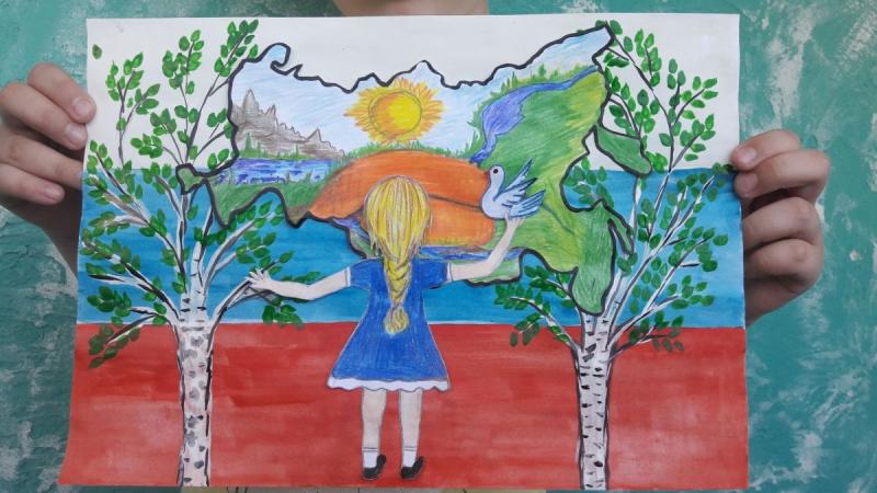 Россия Родина моя рисунок