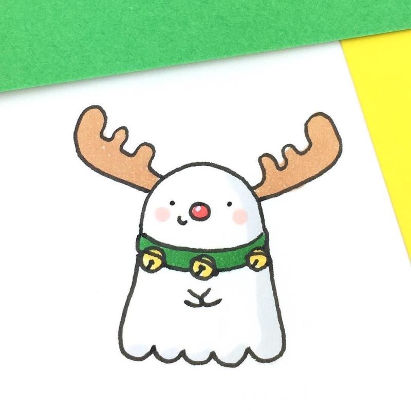 Новогодние рисунки для срисовки лёгкие