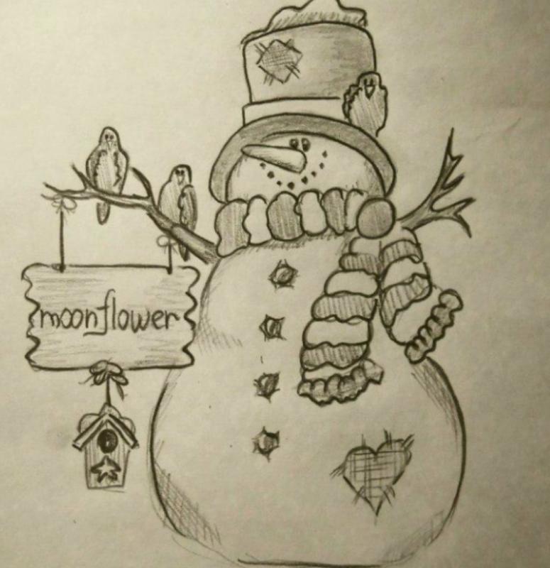 Новогодние зарисовки карандашом