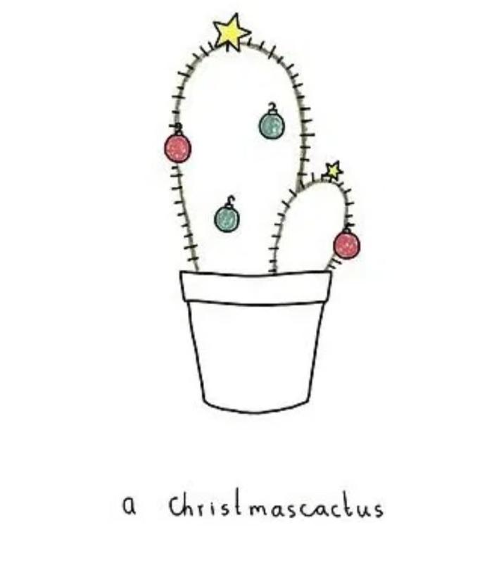 Маленькие новогодние рисунки для срисовки карандашом