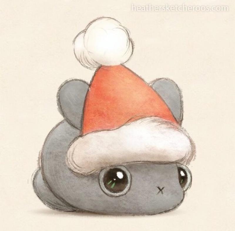 Рисунок новогодний легкий для срисовки