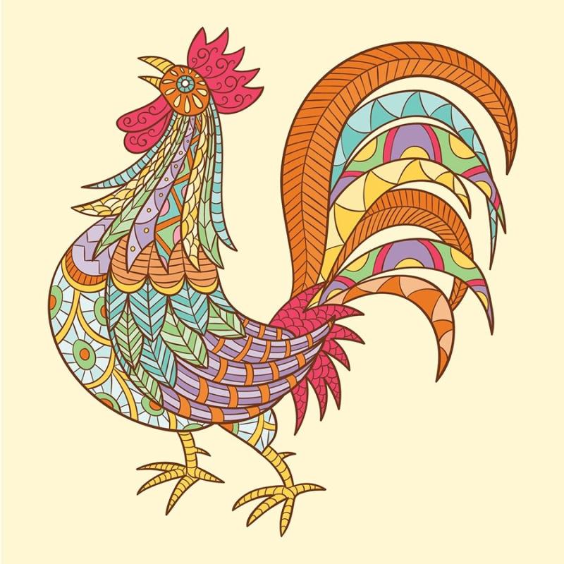 Куры акварелью