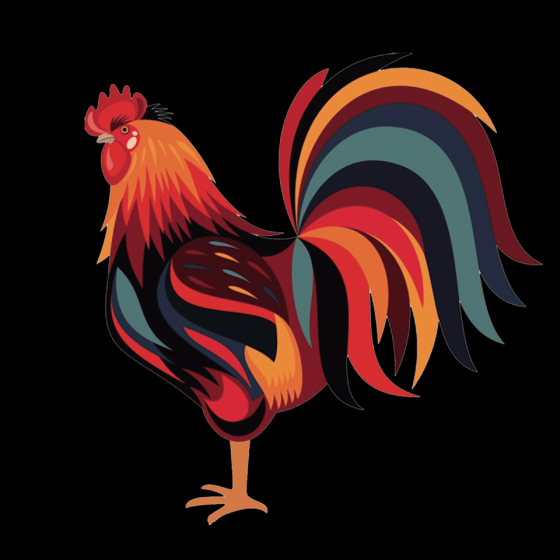 Петух рисунок