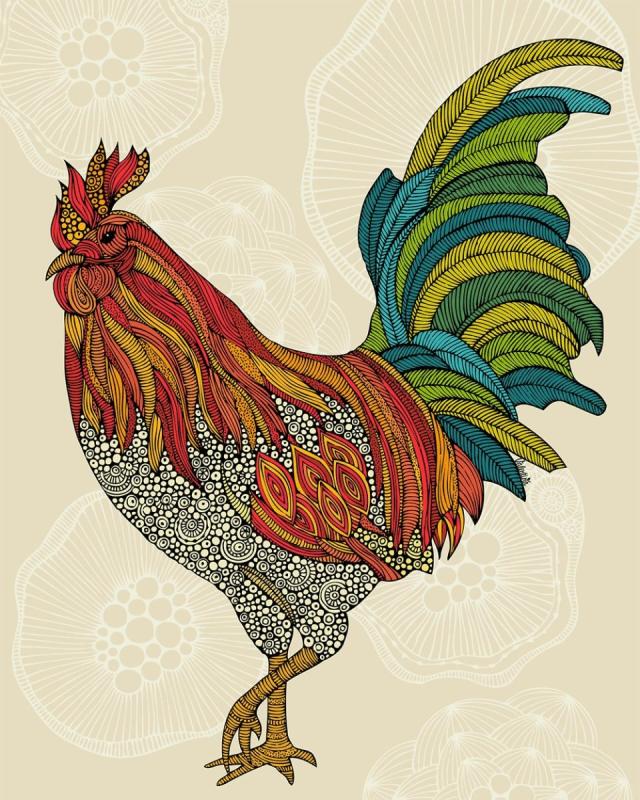 Стилизованный петух
