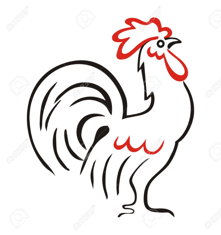 Петушок раскраска для детей младшей группы