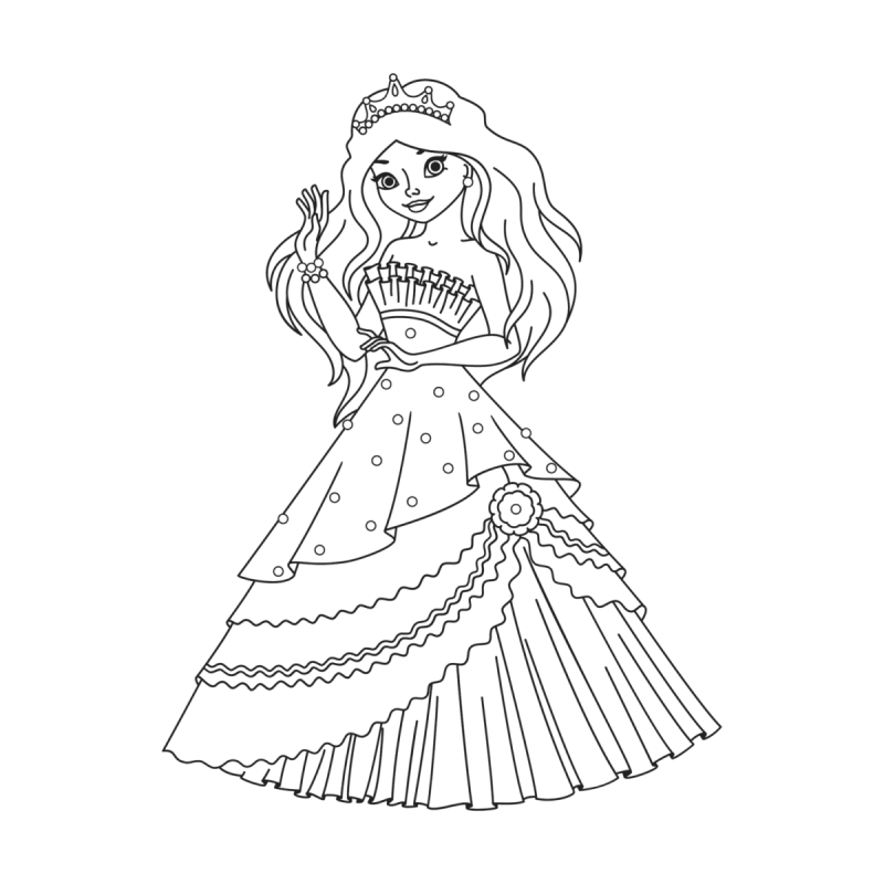 Раскраски принцессы Диснея малышки