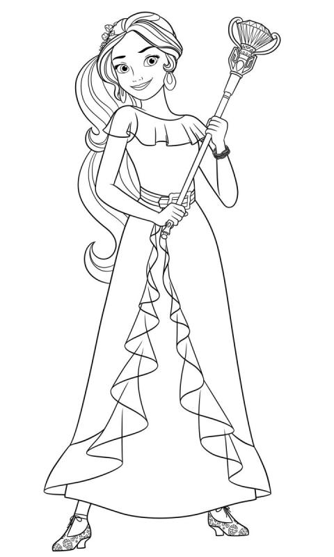 Раскраски принцессы царевны
