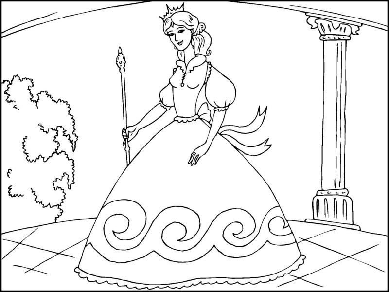 Раскраски принцессы Диснея Ариэль