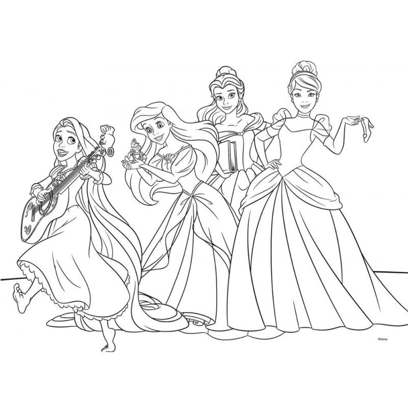 Рисунок принцесса раскраска76
