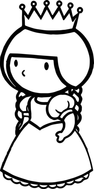 Раскраска принцесса Рапунцель