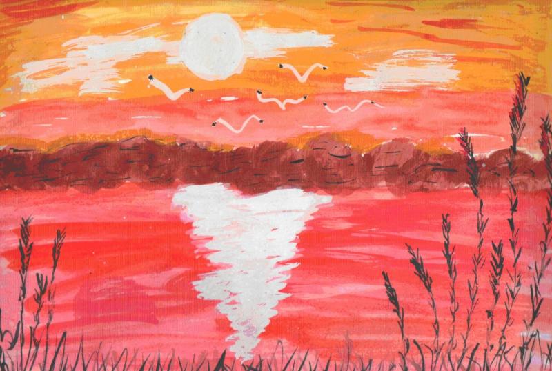 Солнце живопись Импрессионизм