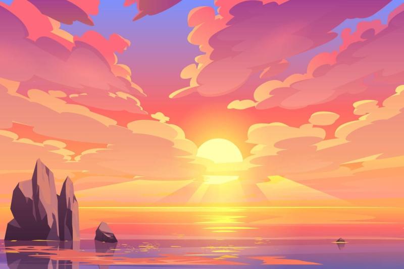 Красивый рассвет