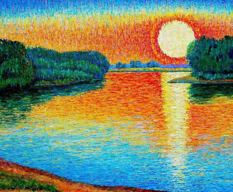 Пейзаж легкий для детей