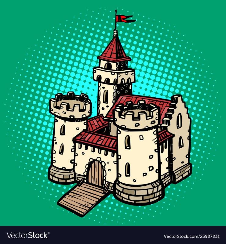Рисунок рыцарский замок