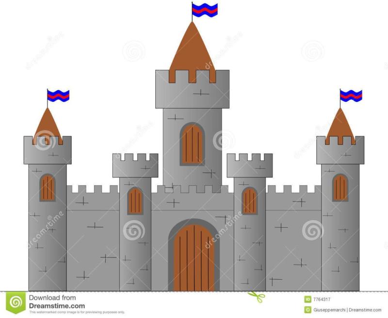 Средневековые здания рисунок