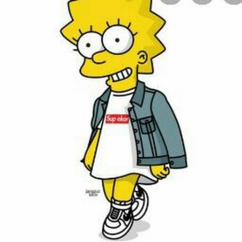 Supreme барт симпсон с Лизой