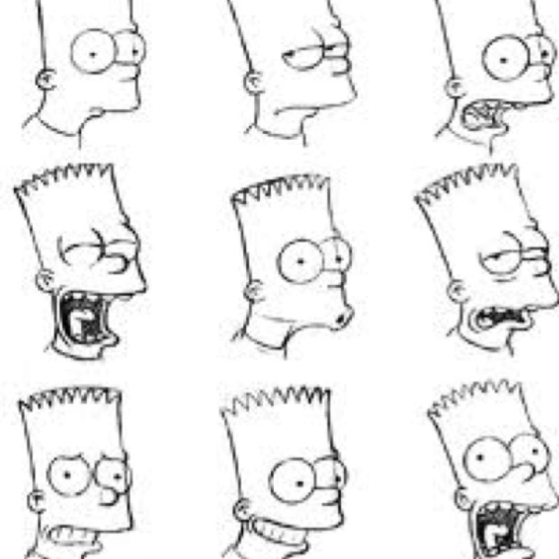 Барт симпсон эскиз