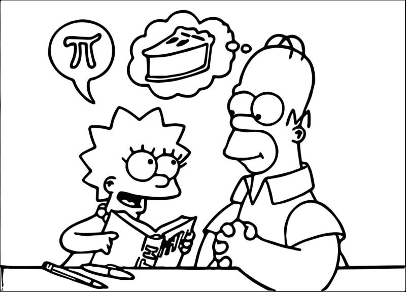 Разукрашки симпсоны