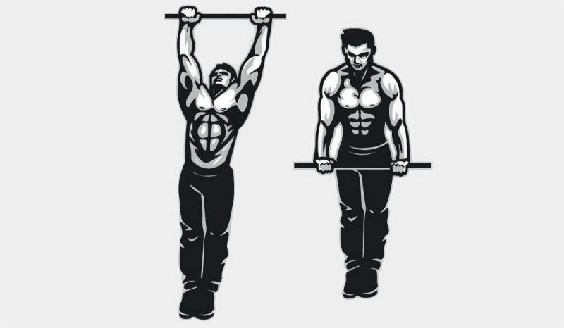 Подтягивания на турнике арт