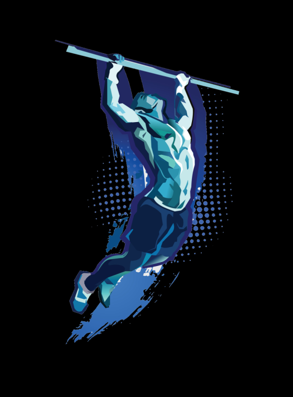 Подтягивание раскраска